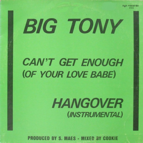 Vinyl / Big Tony - Can't Get Enough (Of Your Love Babe)