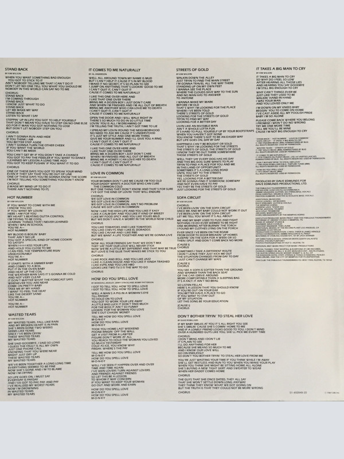 Vinyl / The Fabulous Thunderbirds - Hot Number