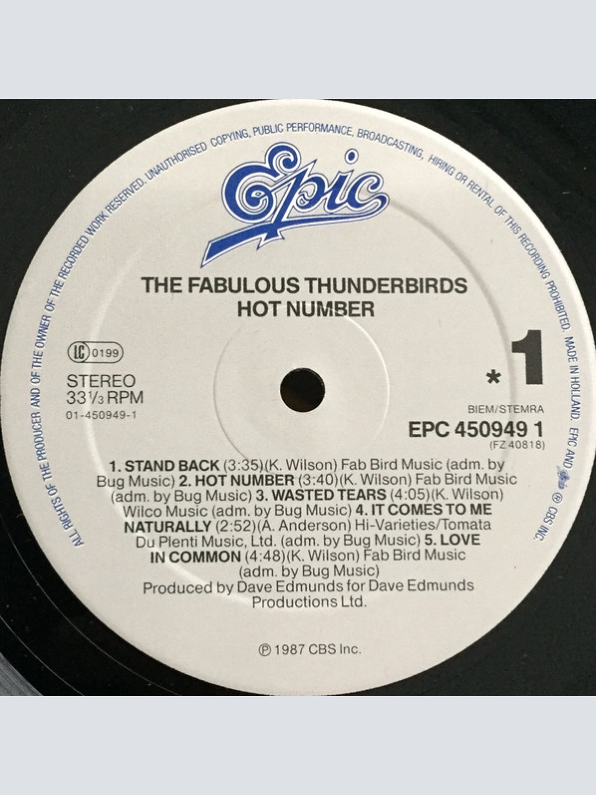 Vinyl / The Fabulous Thunderbirds - Hot Number