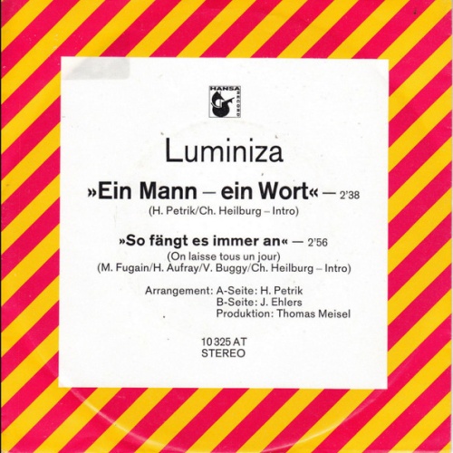 Vinyl / Luminiza* - Ein Mann - Ein Wort