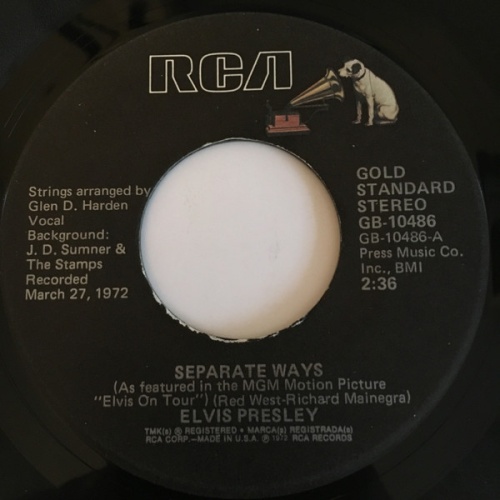 Vinyl / Elvis Presley - Separate Ways / Always On My Mind