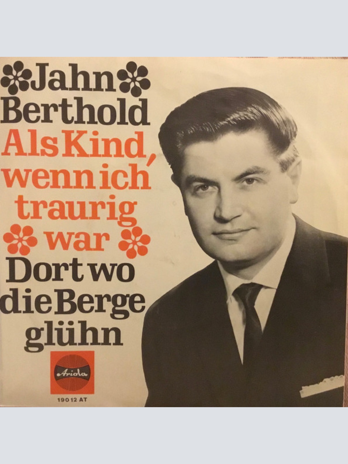 Vinyl / Jan Berthold - Als Kind, Wenn Ich Traurig War