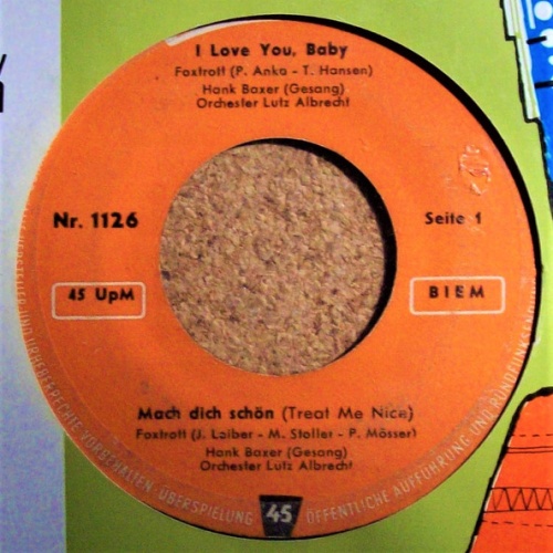 Vinyl / Hank Baxer - I Love You, Baby / Mach Dich Schön / Hafen-Rock / So Wie Damals, Baby