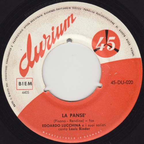 Vinyl / Edoardo Lucchina e I Suoi Solisti - La Panse / Pa-Ran Pan Pan