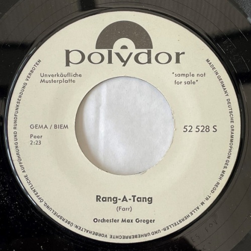 Vinyl / Orchester Max Greger* - Rang-A-Tang / Peanuts