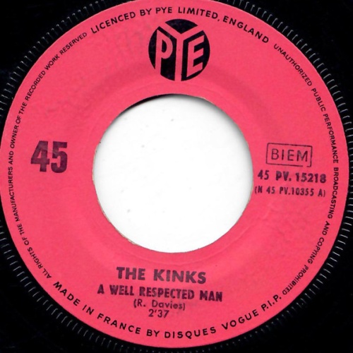 Vinyl / The Kinks - A Well Respected Man