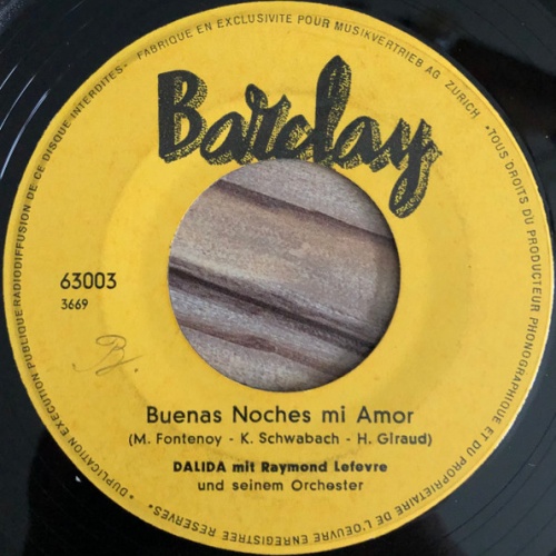 Vinyl / Dalida - Buenas Noches Mi Amor