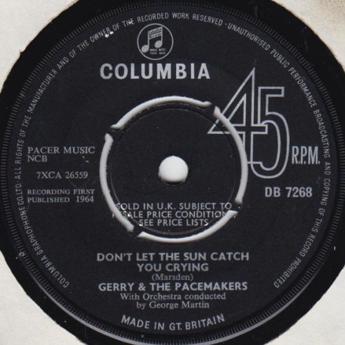 Vinyl / Gerry & The Pacemakers - Don't Let The Sun Catch You Crying