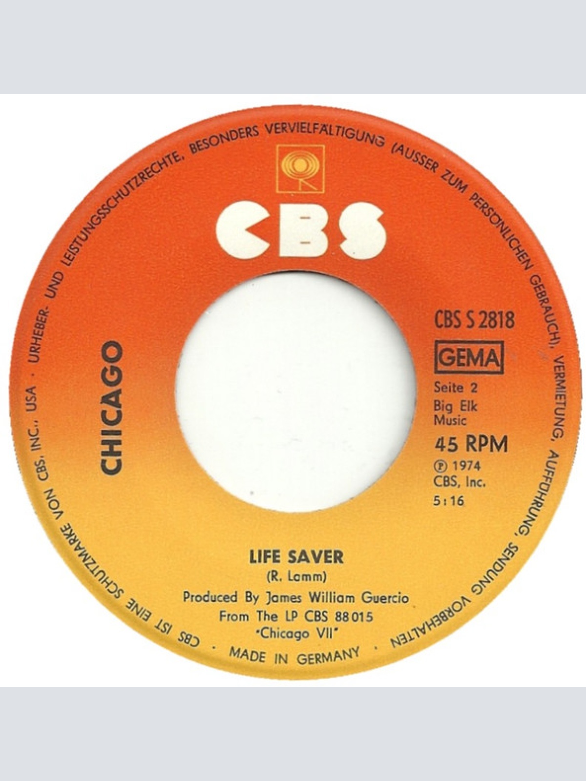 Vinyl / Chicago (2) - Wishing You Were Here