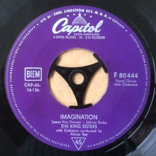 Vinyl / The King Sisters - Imagination / Sentimental