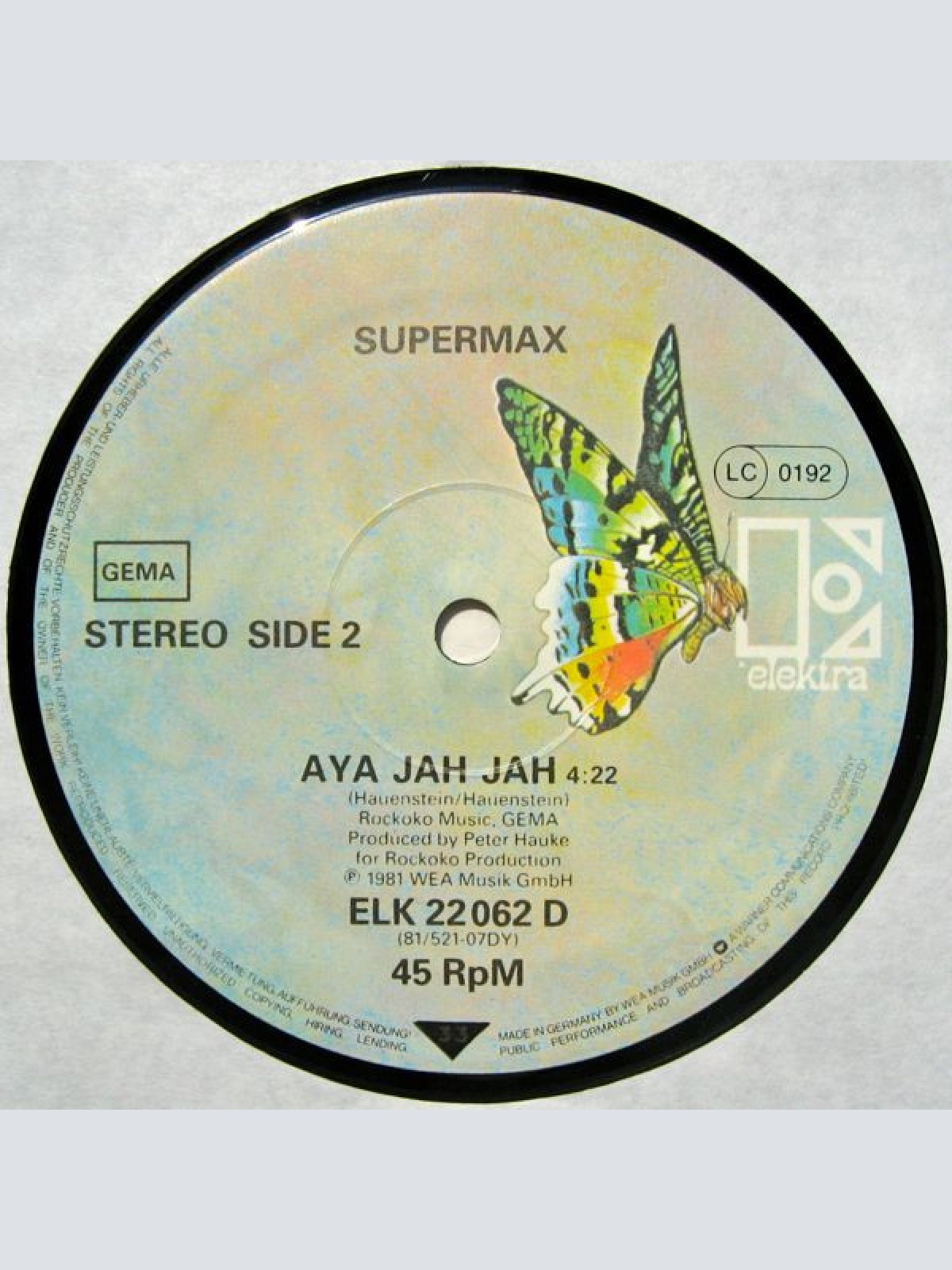 Vinyl / Supermax - Tonight
