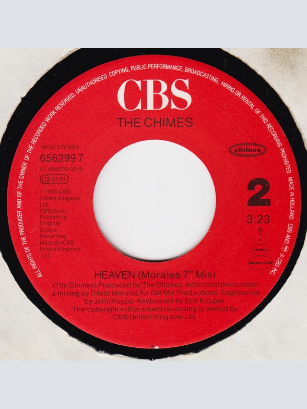 Vinyl / The Chimes - Heaven