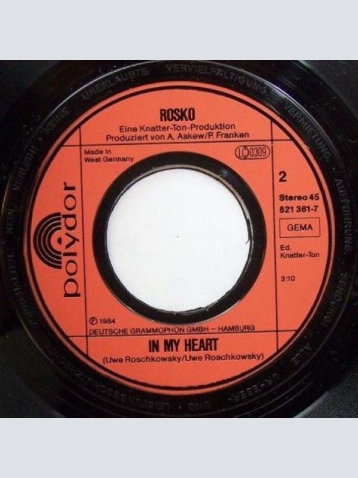 Vinyl / Rosko (5) - Lay Your Hand In Mine