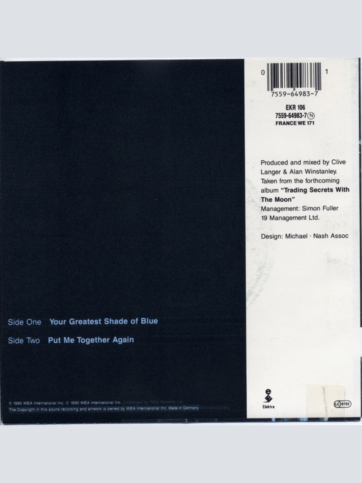 Vinyl / The Adventures - Your Greatest Shade Of Blue