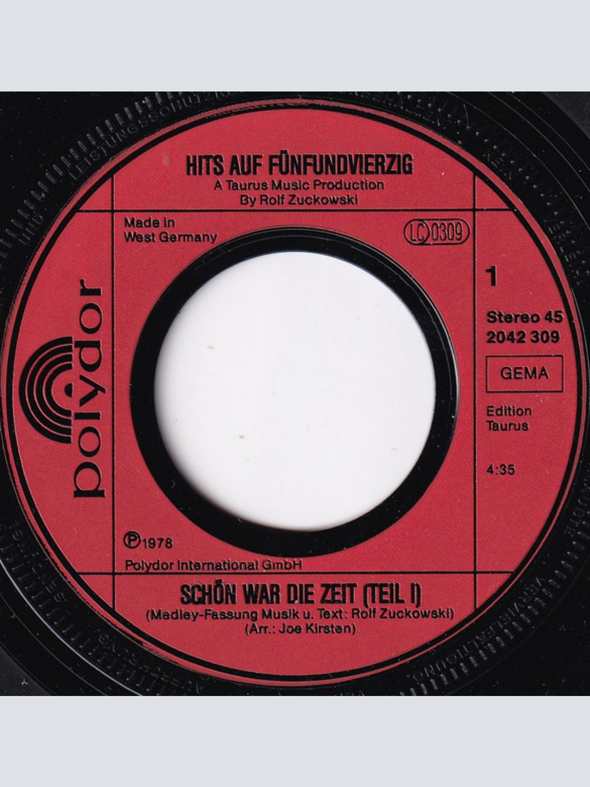 Vinyl / Hits auf Fünfundvierzig - Schön War Die Zeit