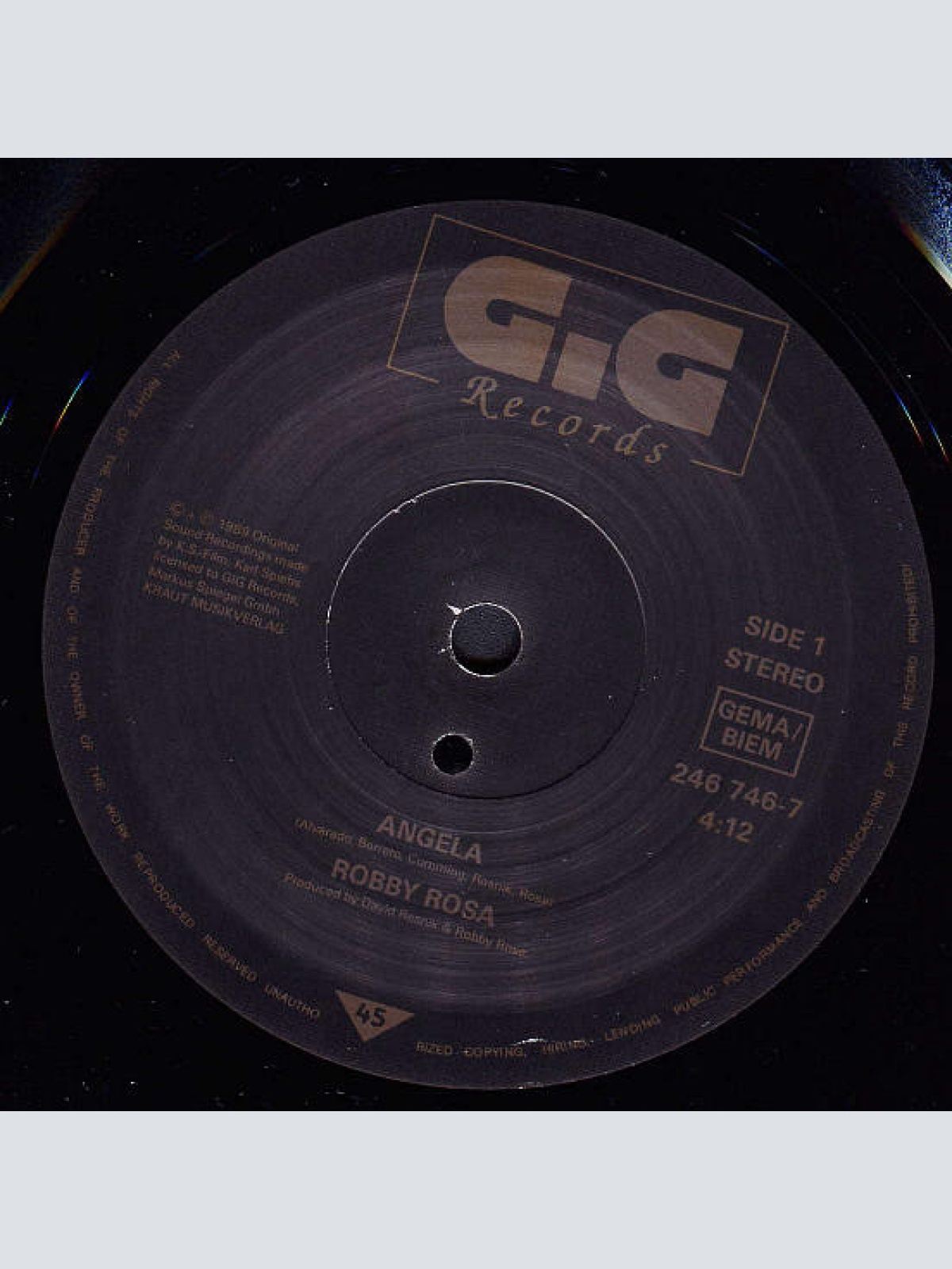 Vinyl / Robby Rosa* - Angela