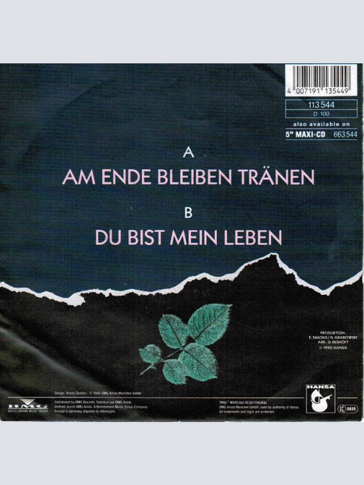 Vinyl / Klaus Densow - Am Ende Bleiben Tränen