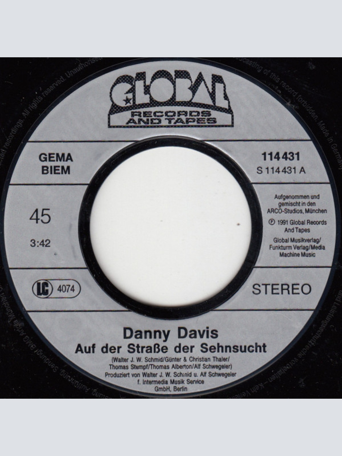 Vinyl / Danny Davis (6) - Auf Der Straße Der Sehnsucht
