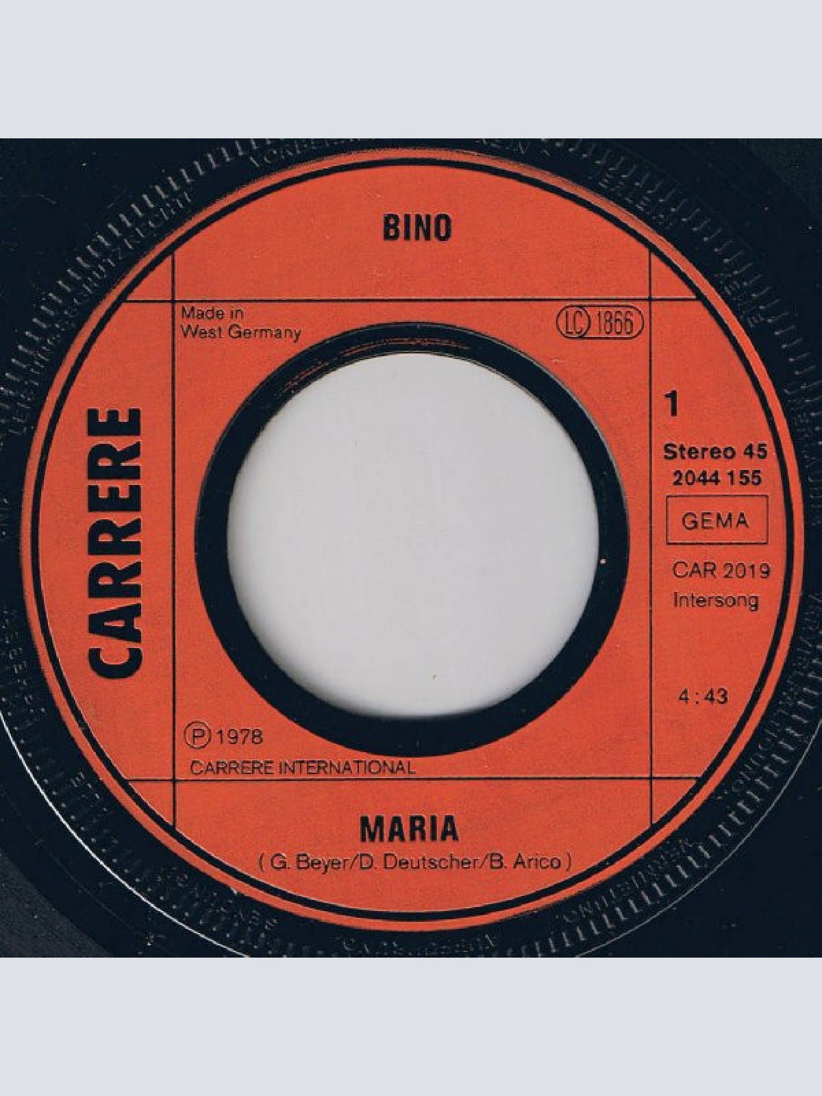 Vinyl / Bino - Maria (Italienische Version)