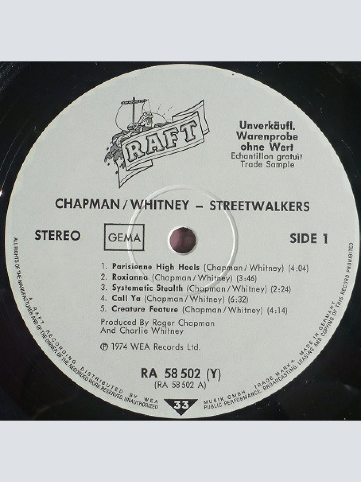 Vinyl / Chapman-Whitney - Streetwalkers