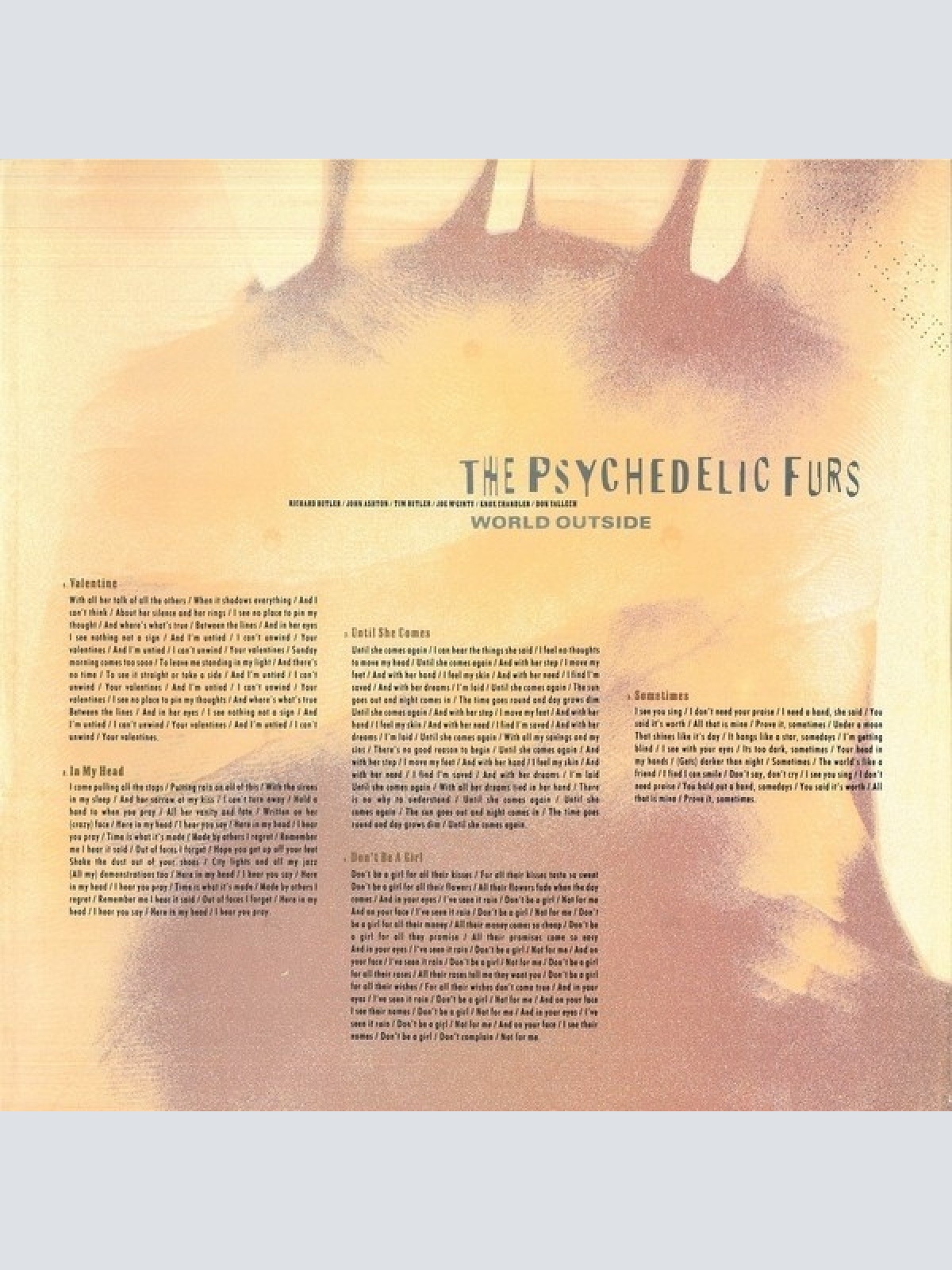 Vinyl / The Psychedelic Furs - World Outside