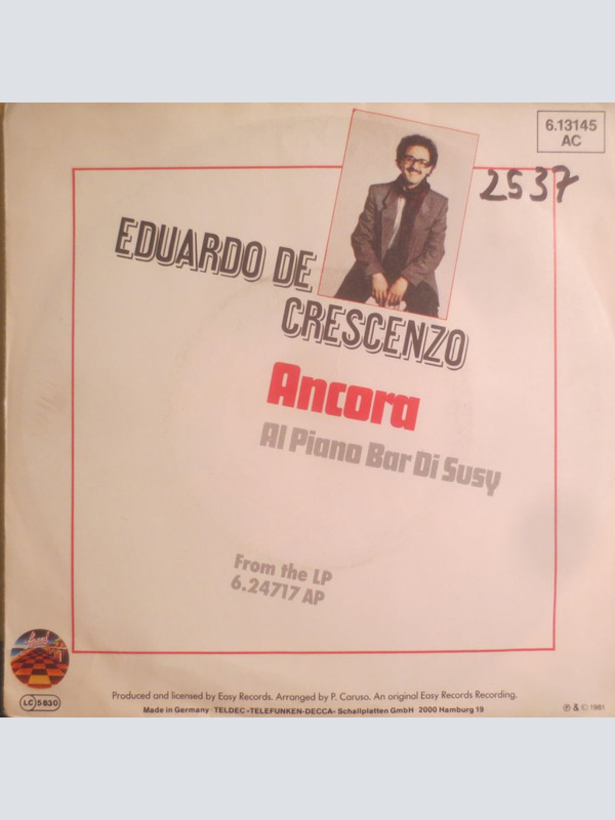 Vinyl / Eduardo De Crescenzo - Ancora
