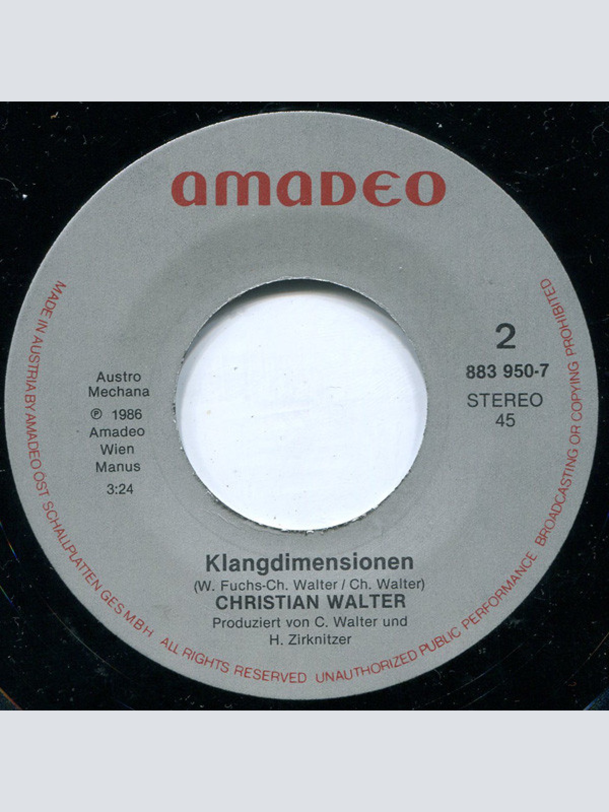 Vinyl / Christian Walter (2) - Computer / Klangdimensionen