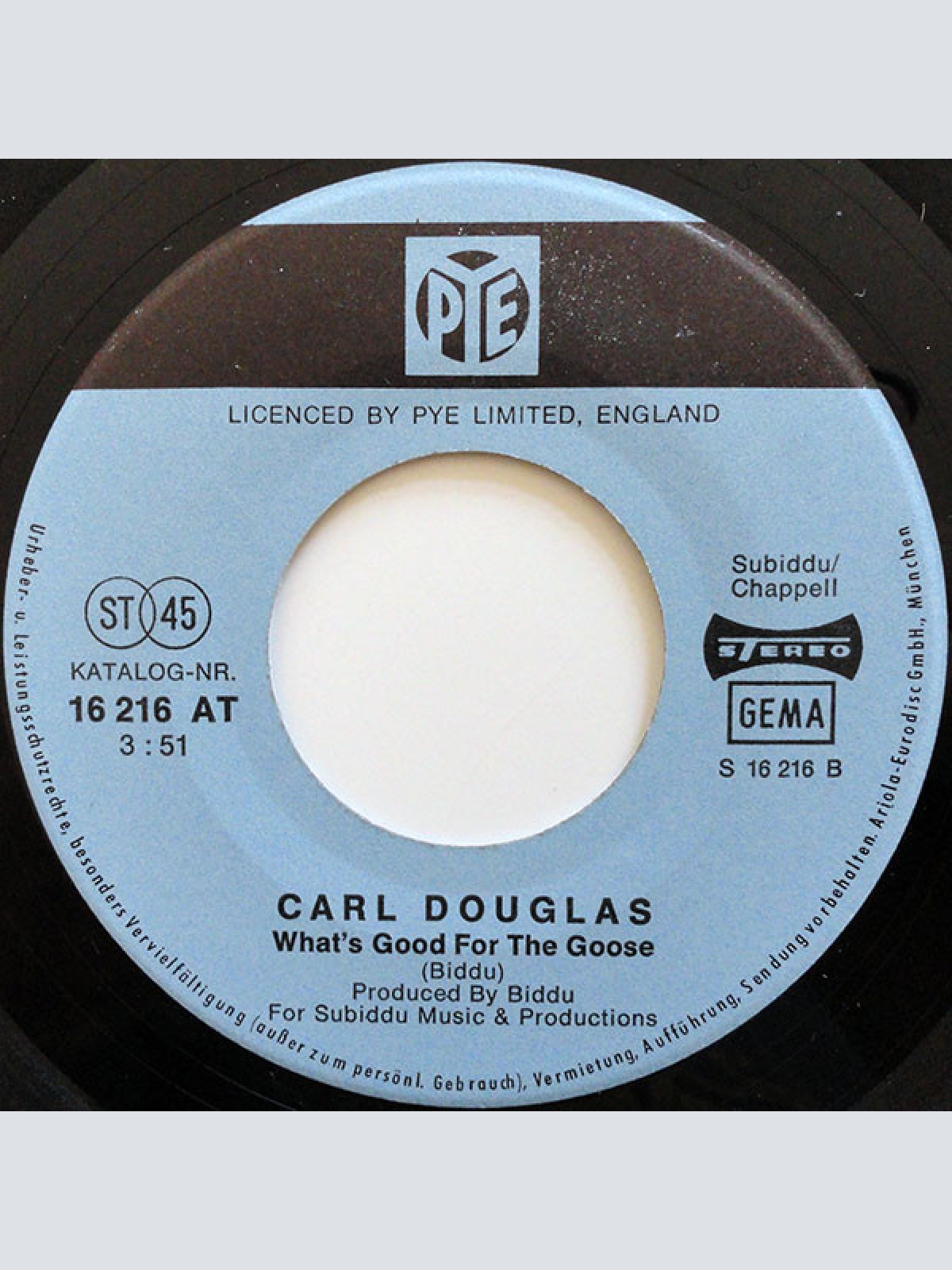 Vinyl / Carl Douglas - Love, Peace And Happiness