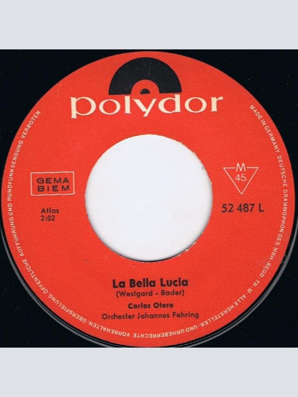 Vinyl / Carlos Otero - La Bella Lucia
