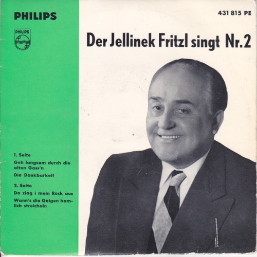 Vinyl / Fritz Jellinek - Der Fritz Jellinek Singt Nr. 2
