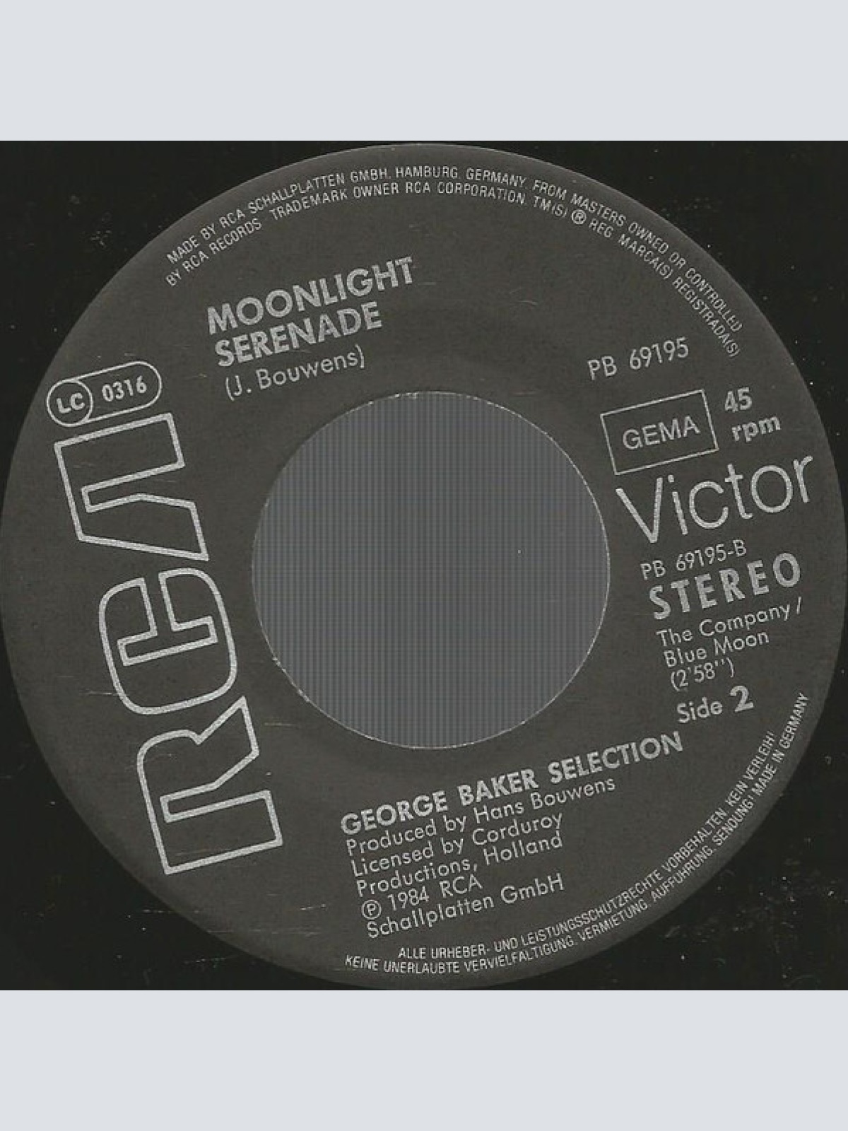 Vinyl / George Baker Selection - Bye-Bye My Love