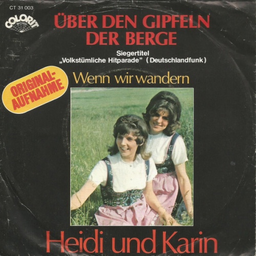 Vinyl / Heidi Und Karin - Über Den Gipfeln Der Berge