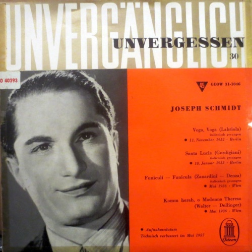 Vinyl / Joseph Schmidt - Joseph Schmidt