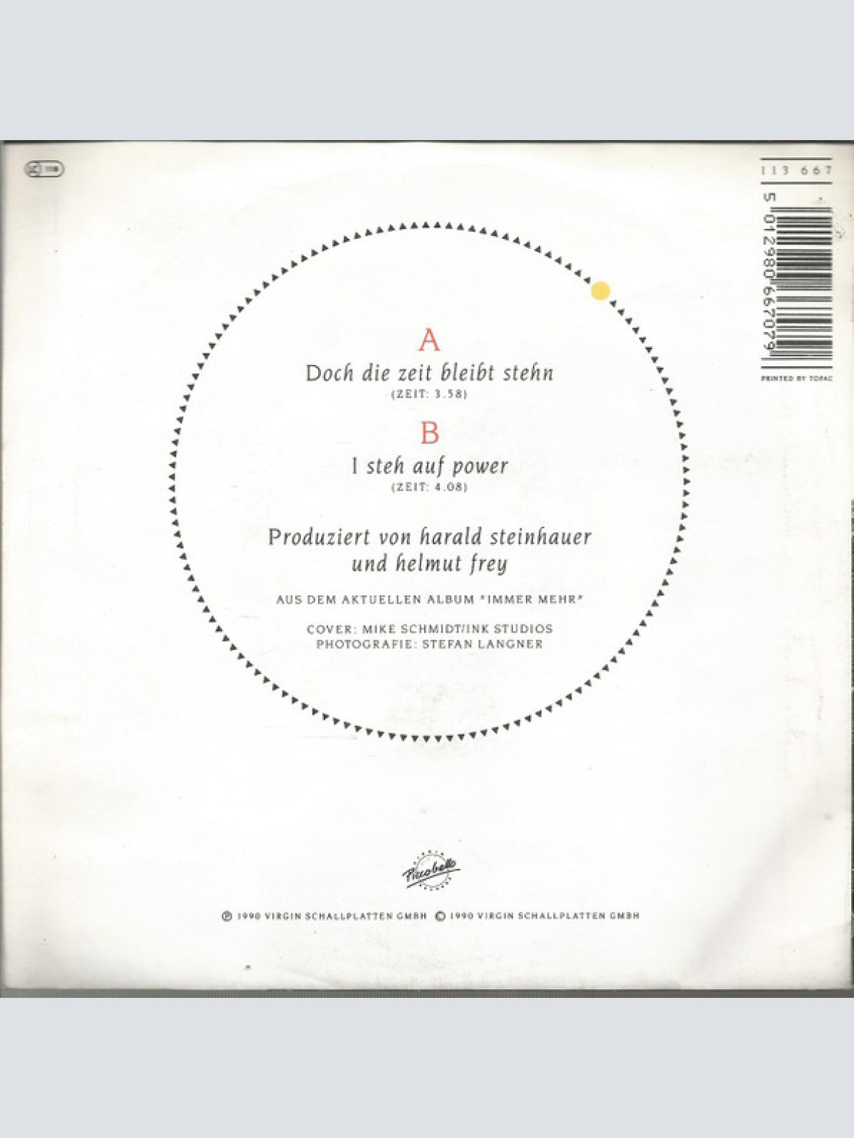 Vinyl / Nicki - Doch Die Zeit Bleibt Stehn