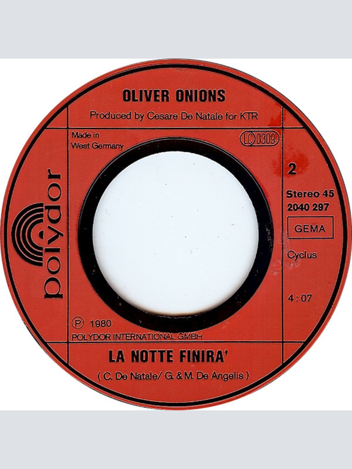 Vinyl / Oliver Onions - Lulu'