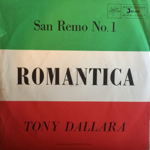 Vinyl / Tony Dallara - Romantica / Non Sei Felice
