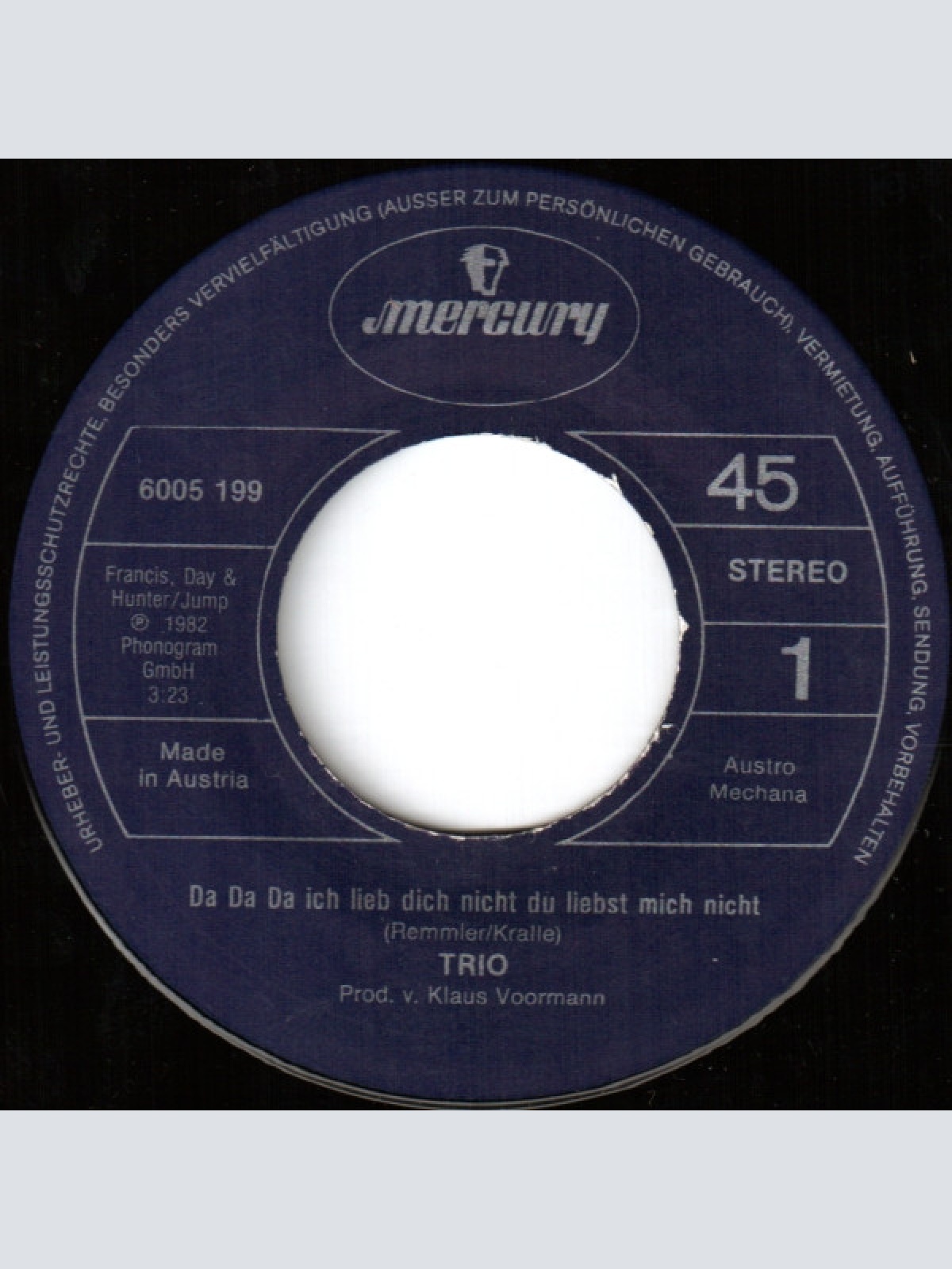 Vinyl / Trio - Da Da Da Ich Lieb Dich Nicht Du Liebst Mich Nicht Aha Aha Aha