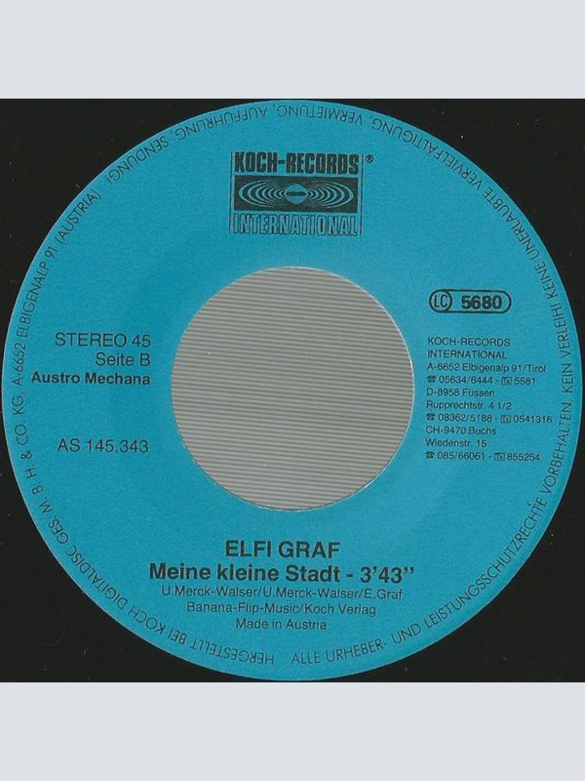 Vinyl / Elfi Graf - Was Wär Mein Leben Ohne Dich (Mein Kind)