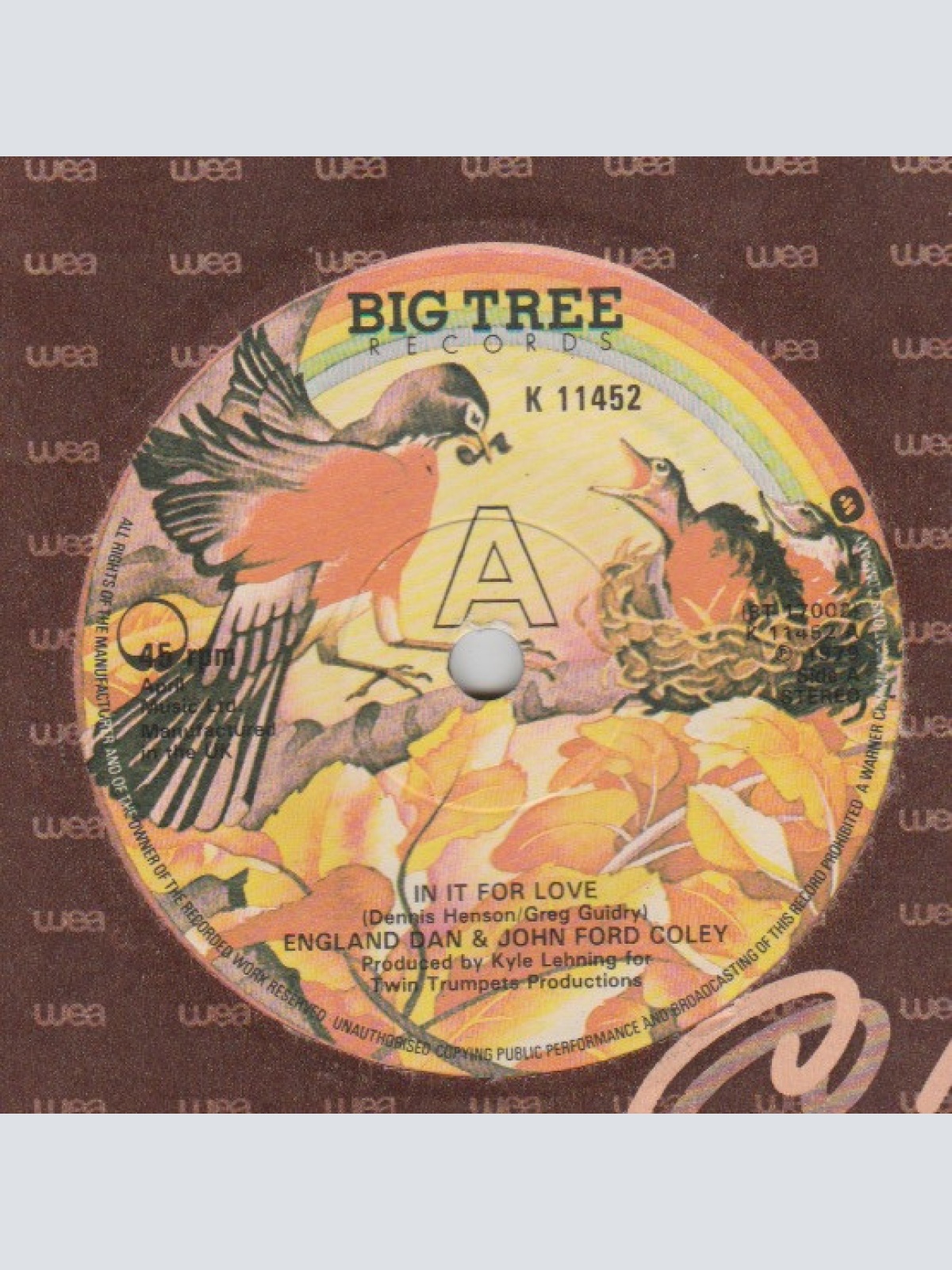 Vinyl / England Dan & John Ford Coley - In It For Love