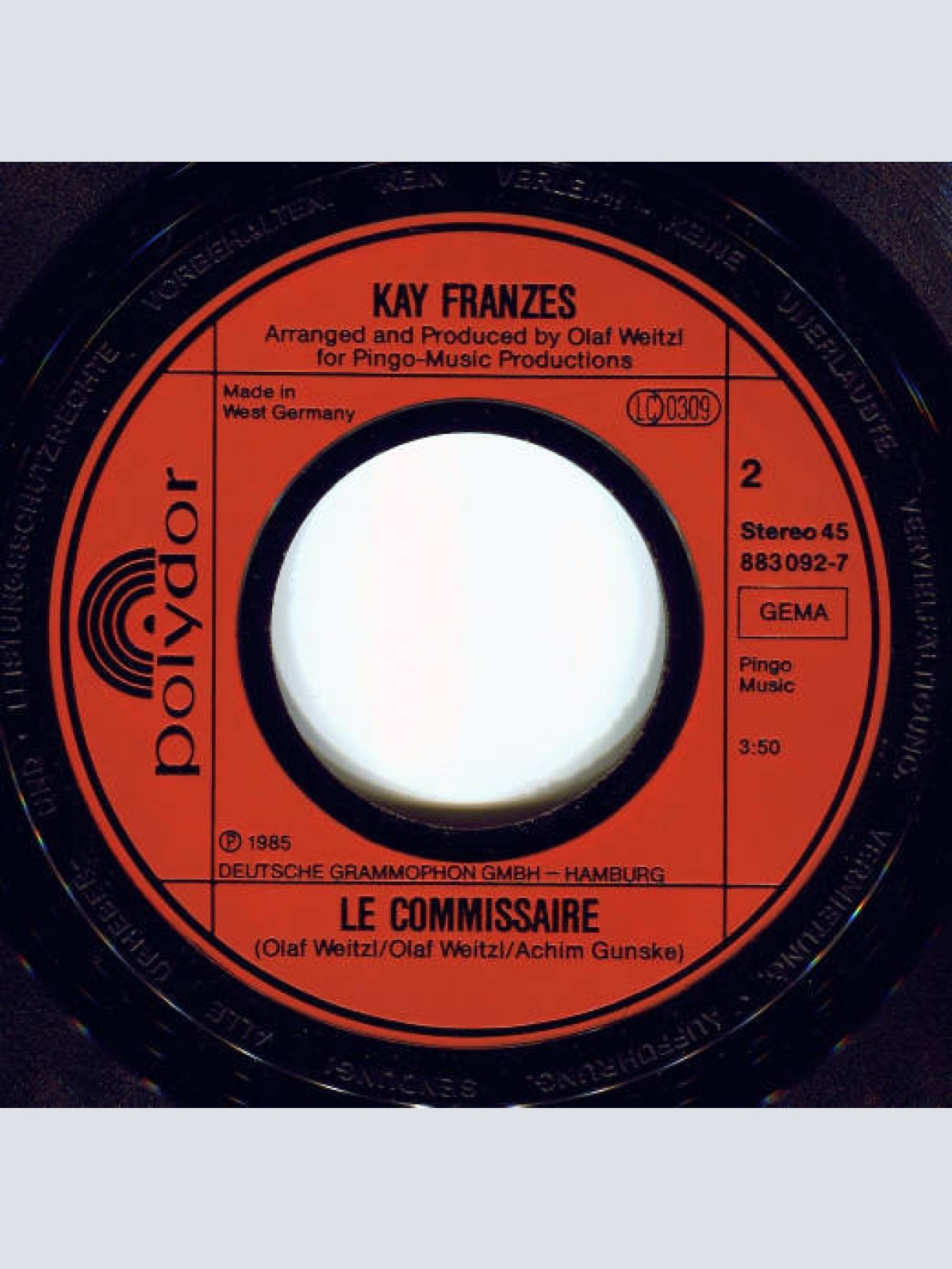 Vinyl / Kay Franzes - Shadow In The Night