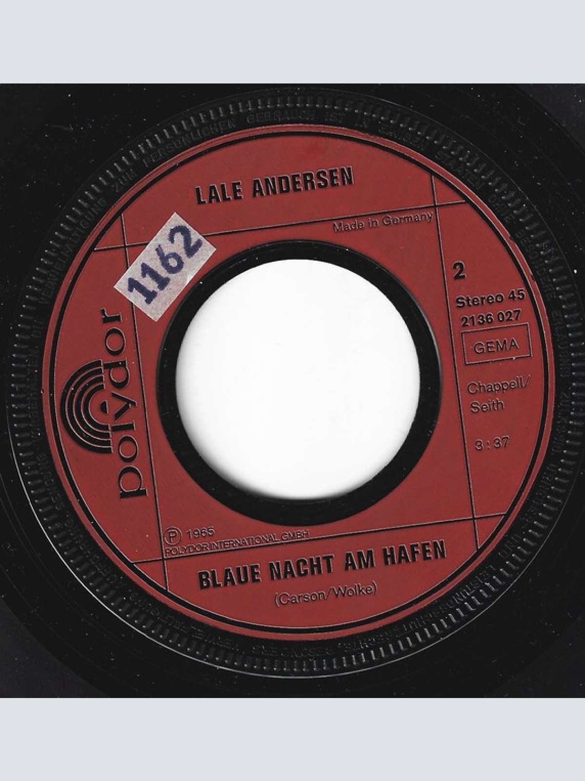 Vinyl / Lale Andersen - Die Grossen Vier Von Lale Andersen