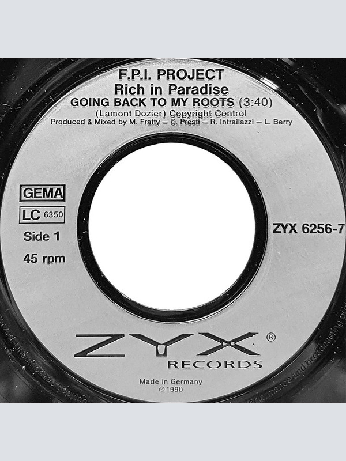 Vinyl / F.P.I. Project* - Rich In Paradise "Going Back To My Roots"