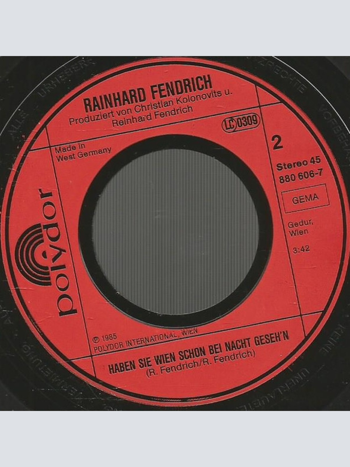 Vinyl / Rainhard Fendrich - Frühling In Berlin