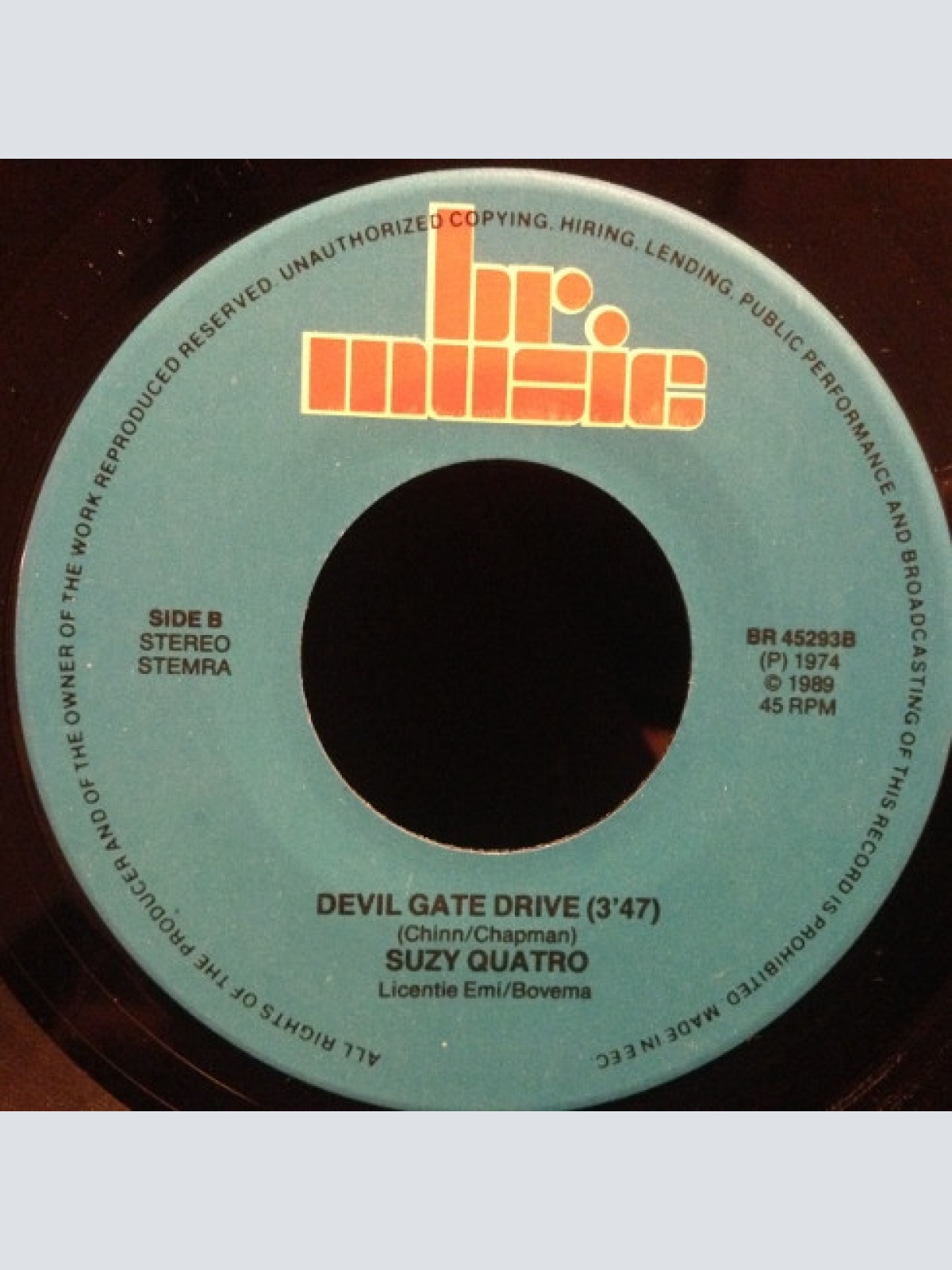 Vinyl / Suzi Quatro - Can The Can / Devil Gate Drive