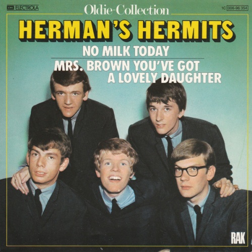 Vinyl / Herman's Hermits - No Milk Today / Mrs. Brown You've Got A Lovely Daughter