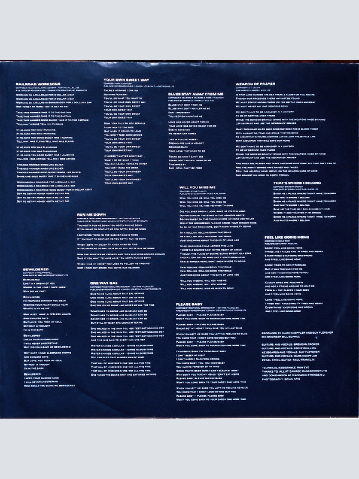 Vinyl / The Notting Hillbillies - Missing...Presumed Having A Good Time