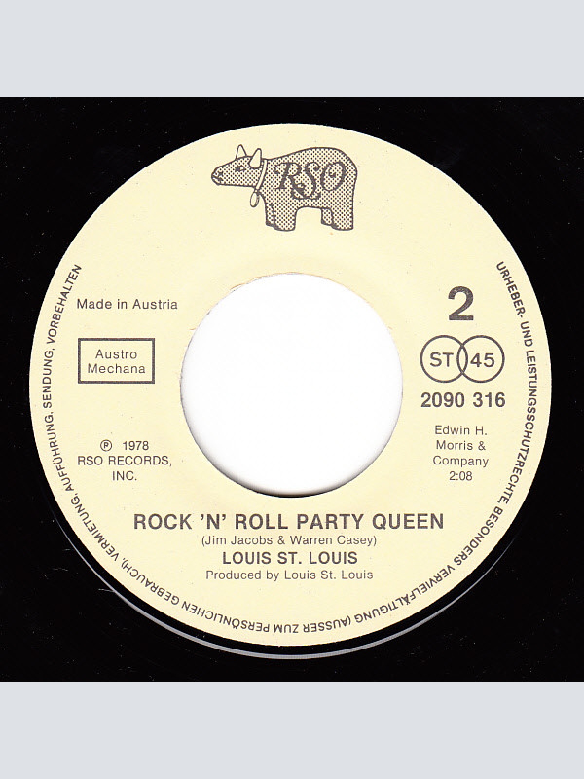 Vinyl / John Travolta & Olivia Newton-John / Louis St. Louis - Summer Nights / Rock 'n' Roll Party Queen