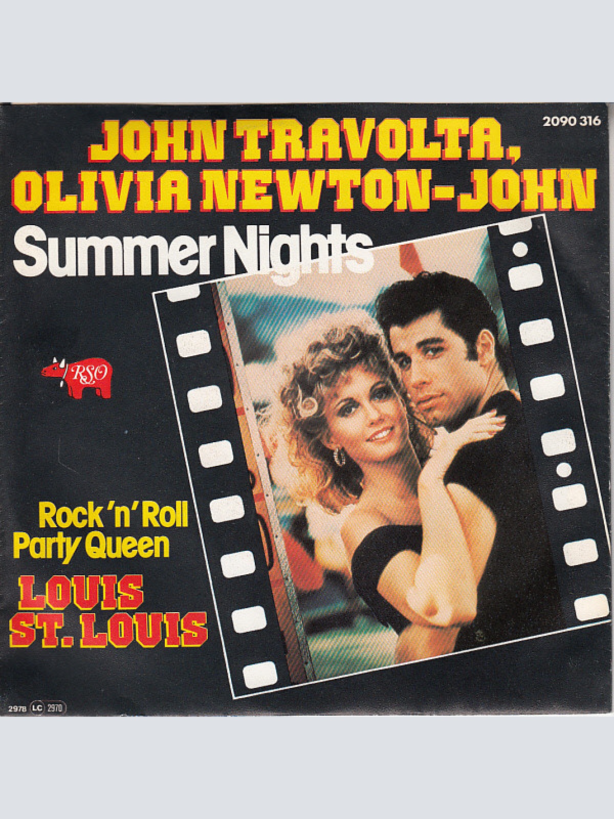 Vinyl / John Travolta & Olivia Newton-John / Louis St. Louis - Summer Nights / Rock 'n' Roll Party Queen