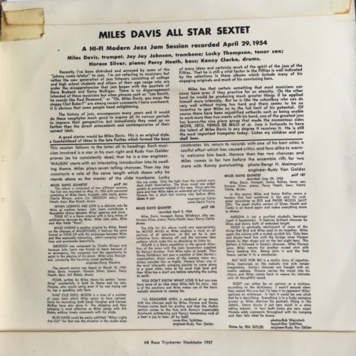 Vinyl / Miles Davis All Stars - Walkin'