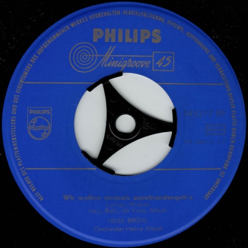 Vinyl / Heidi Brühl - Wir Wollen Niemals Auseinandergeh'n